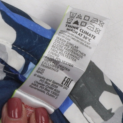 Marks and Spencer Blue Unisex Dinosaur Snowsuit 9-12 Months