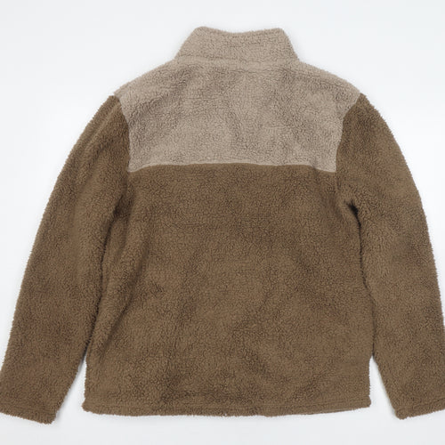 Essentials Brown Fleece Unisex Sweatshirt Size L