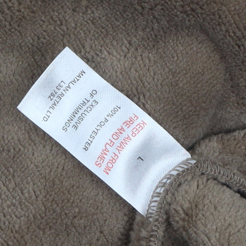 Essentials Brown Fleece Unisex Sweatshirt Size L