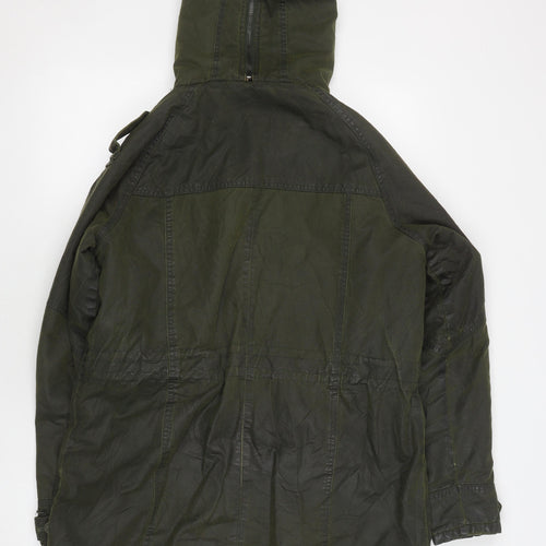 Nümph Women's Green Parka Coat Size 12