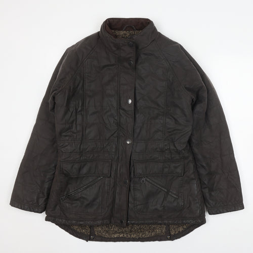 Jack Murphy Women's Brown Quilted Mid-Length Jacket