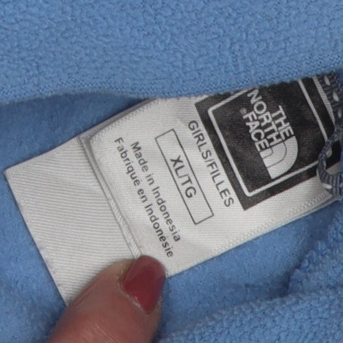 The North Face Girls Blue Fleece Pullover Sweatshirt XL
