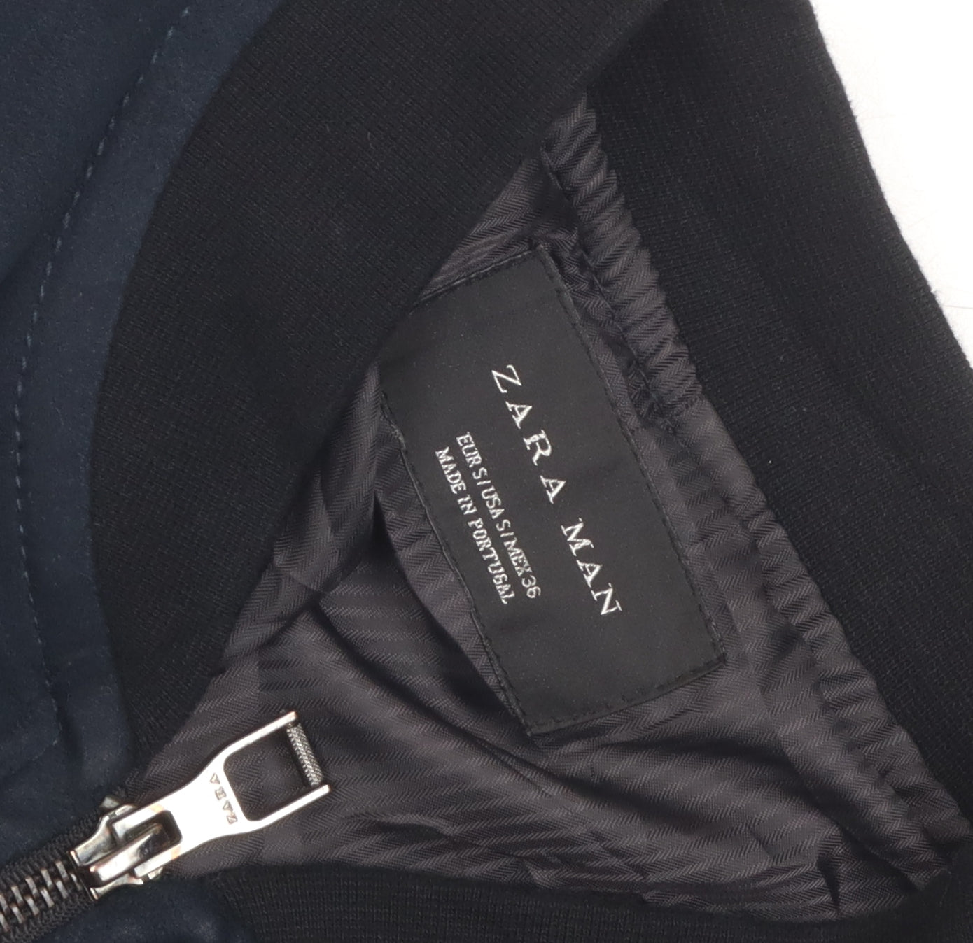 Zara Men’s Black Bomber Jacket Size S