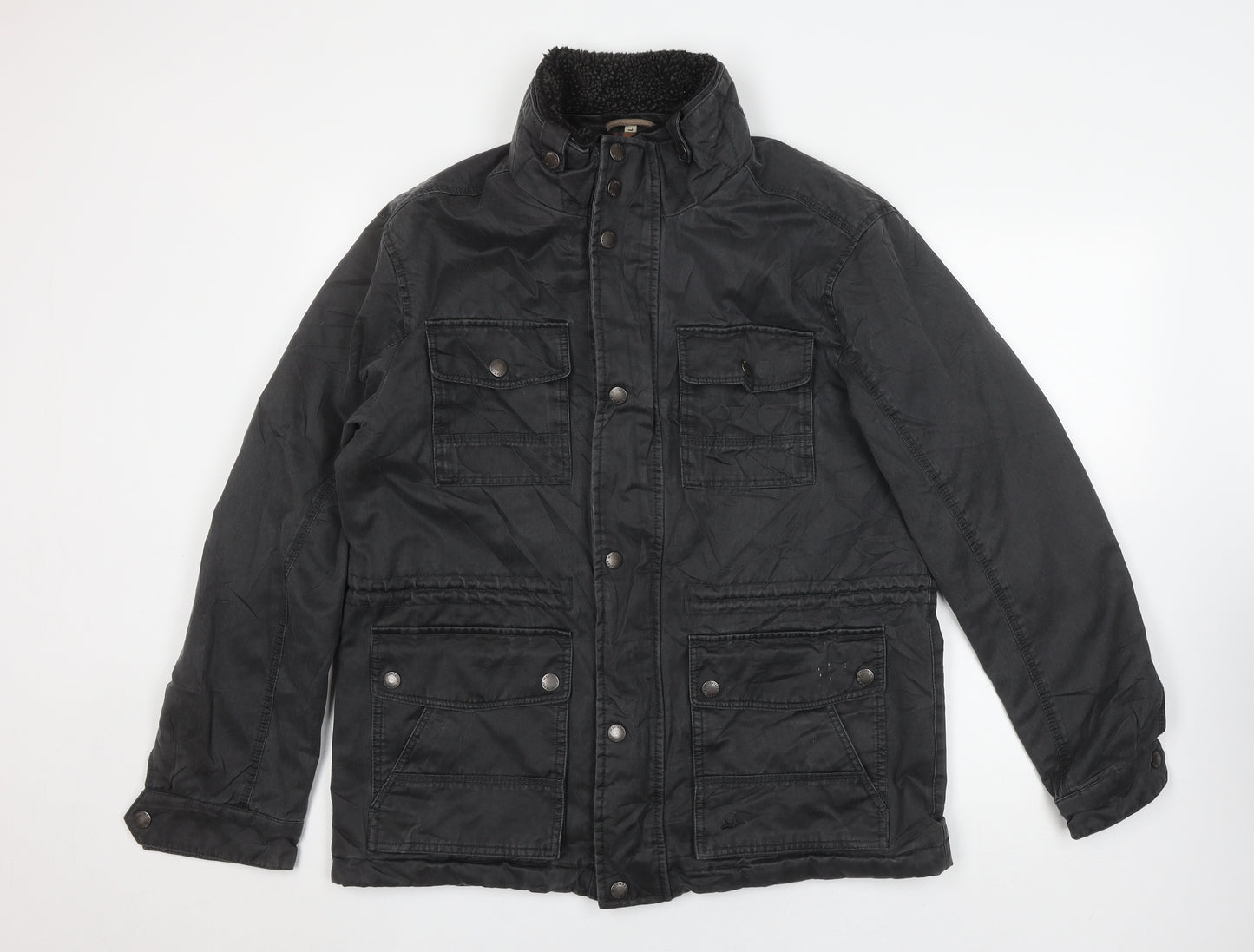 Debenhams Men's Black Field Jacket Coat L