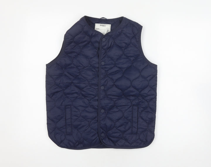 Marks and Spencer Girls Blue Puffer Jacket 12-13 Years