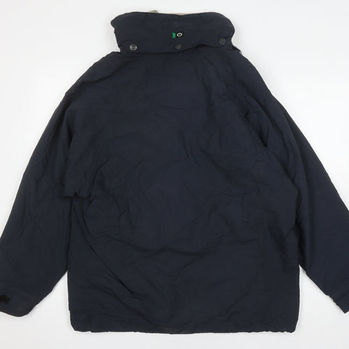Outdoor Scene Unisex Blue Parka Jacket S