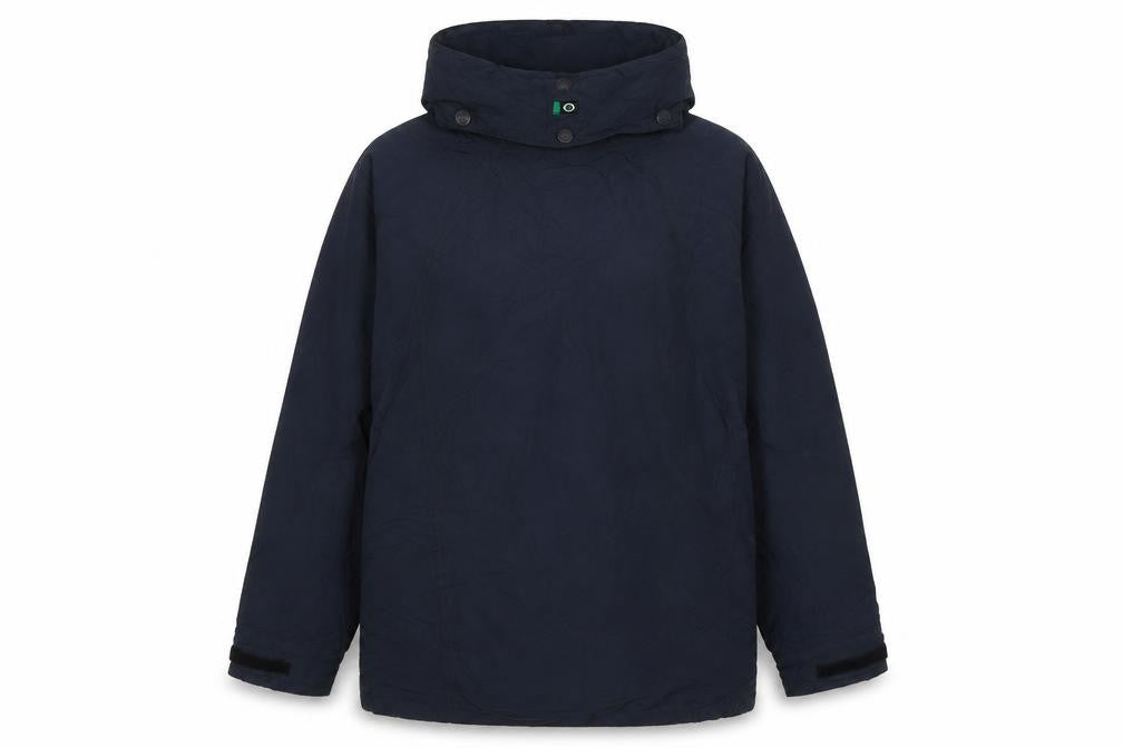 Front view of Outdoor Scene unisex blue parka jacket s