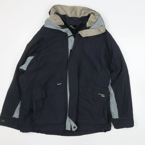 Outdoor Scene Unisex Blue Parka Jacket S