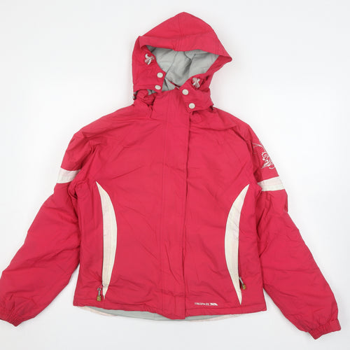 Trespass Girls Red Ski Jacket 15-16 Years Waterproof