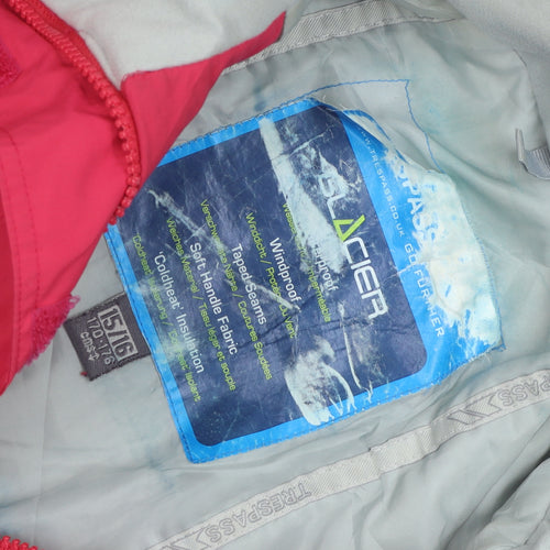 Trespass Girls Red Ski Jacket 15-16 Years Waterproof