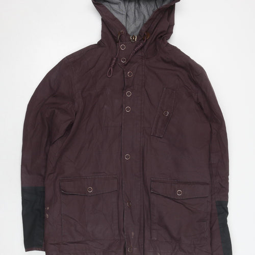 River Island Women's Brown Mid-Length Hooded Parka M