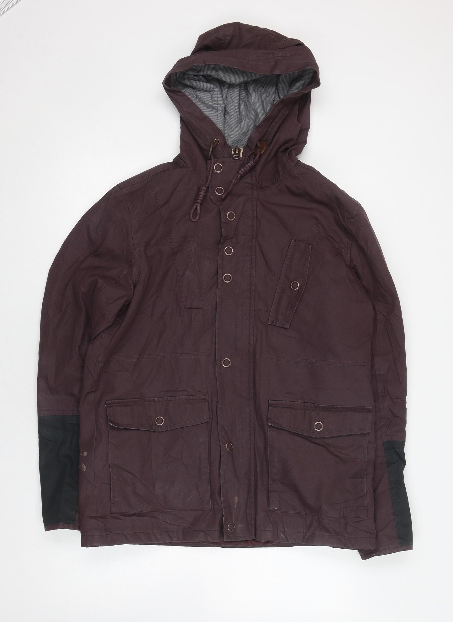 River Island Women's Brown Mid-Length Hooded Parka M