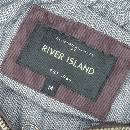 River Island Women's Brown Mid-Length Hooded Parka M