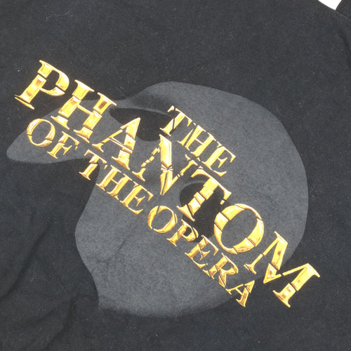 Men's Black Phantom of the Opera T-Shirt Medium