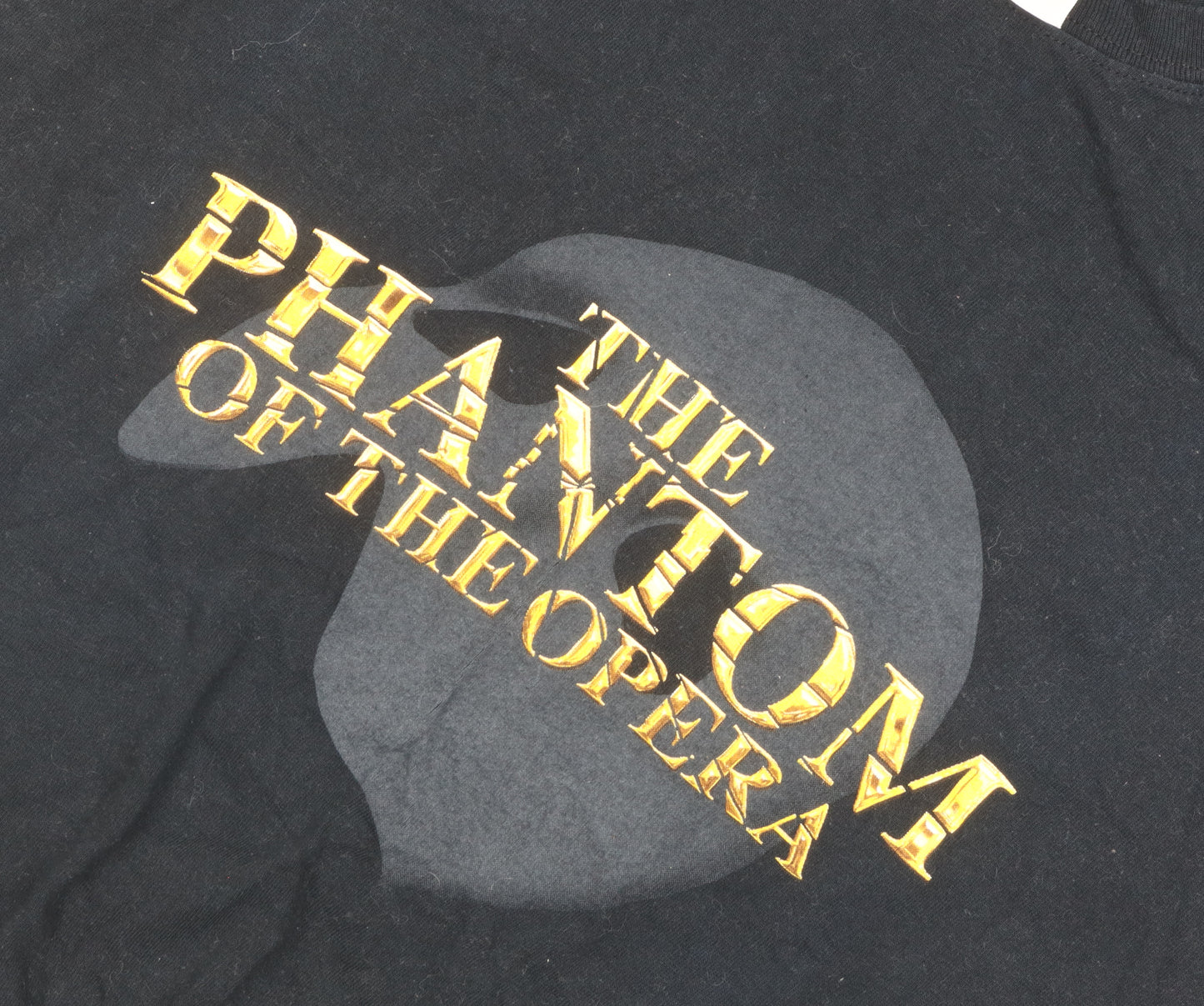 Men's Black Phantom of the Opera T-Shirt Medium