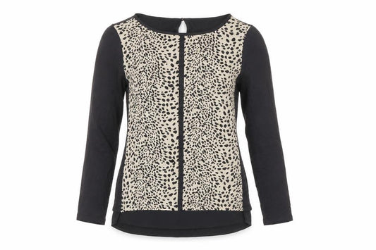 Front view of Oasis Women's Multicoloured Animal Print Blouse, size S