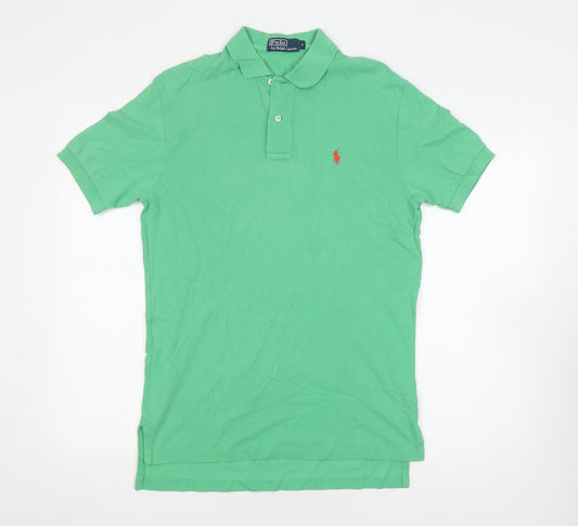 Polo Ralph Lauren Men's Green Polo Shirt, Size S, Short Sleeve