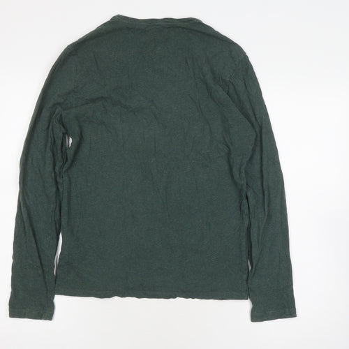 Banana Republic Men's Green Long Sleeve Tee S