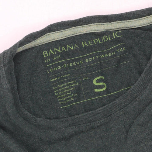 Banana Republic Men's Green Long Sleeve Tee S