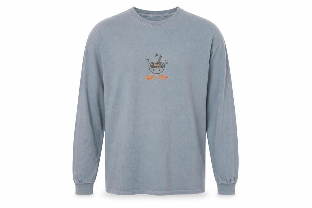 Urban Outfitters Blue Long Sleeve Crew Neck Shirt M