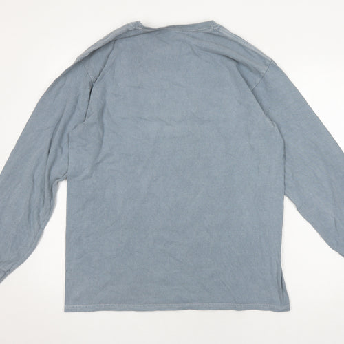 Urban Outfitters Blue Long Sleeve Crew Neck Shirt M