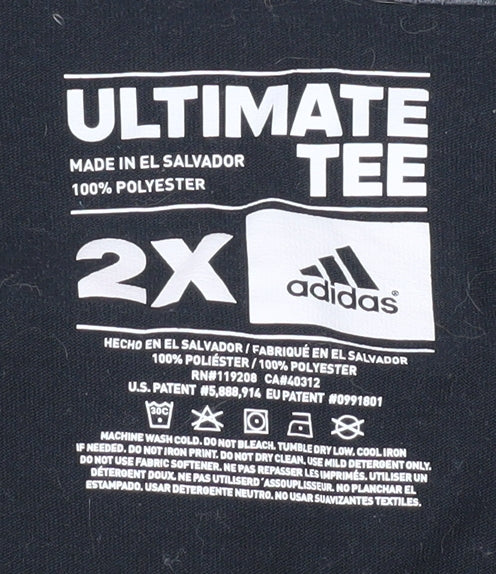 Adidas Men's Black Phoenix Basketball T-Shirt 2XL
