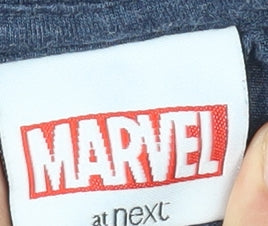 Marvel Boys Blue Pullover Hoodie by Next - Size 6 Years