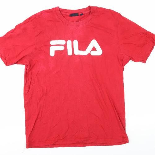 Fila Men’s Red Logo T-Shirt, Size L