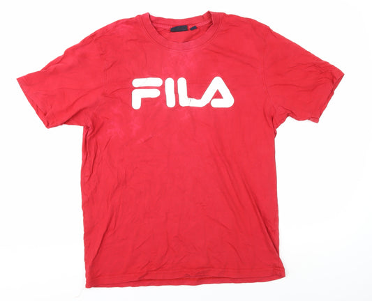 Fila Men’s Red Logo T-Shirt, Size L