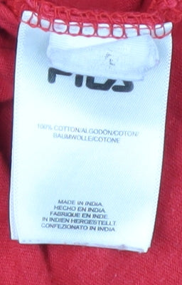 Fila Men’s Red Logo T-Shirt, Size L