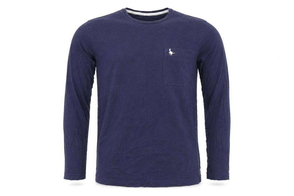 Jack Wills Men's Blue Long Sleeve Crew Neck T-Shirt S