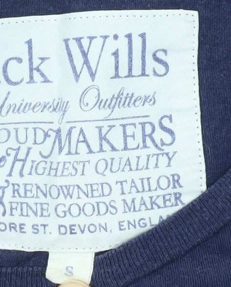 Jack Wills Men's Blue Long Sleeve Crew Neck T-Shirt S