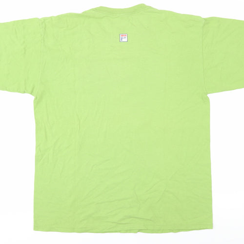 FILA Men's Green Large Graphic T-Shirt