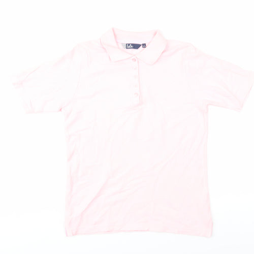 Isle Women's Pink Polo Shirt Size 10 Casual Basic