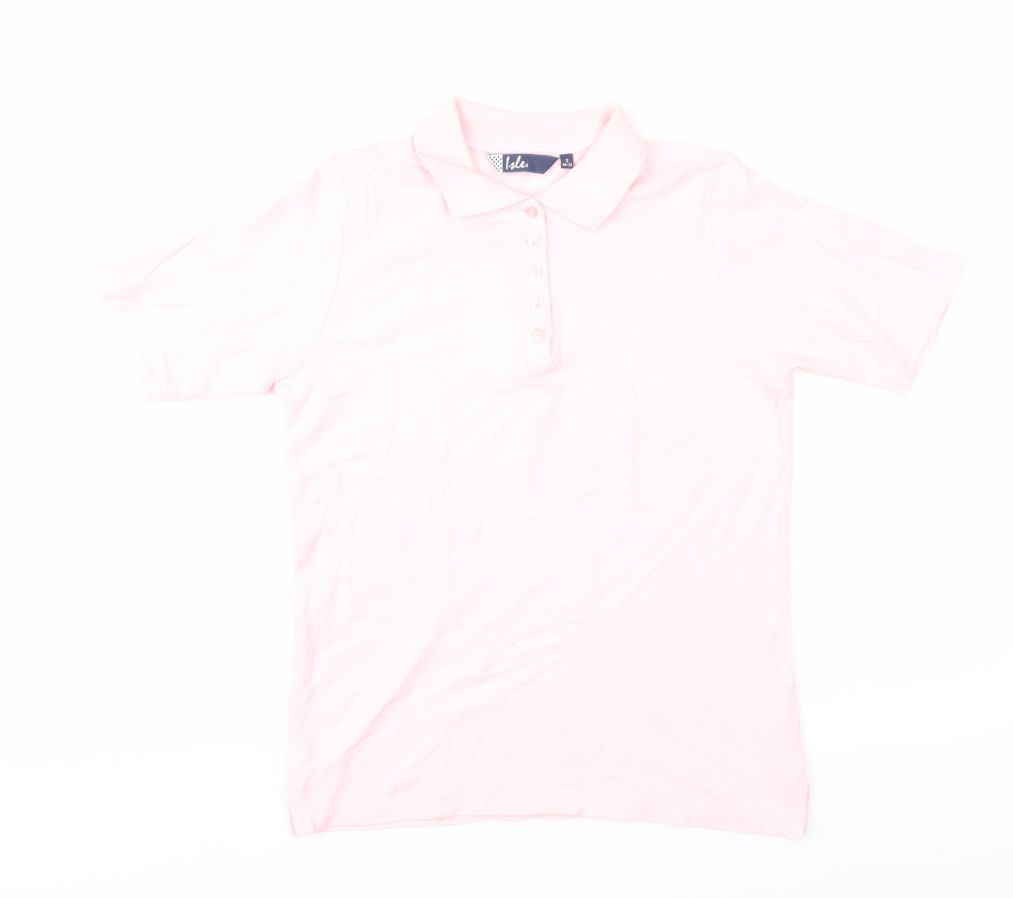 Isle Women's Pink Polo Shirt Size 10 Casual Basic