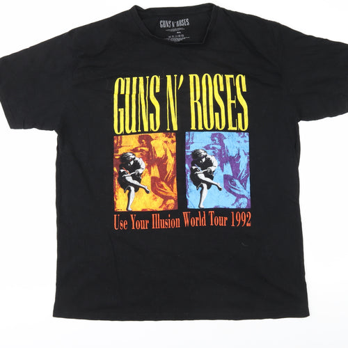 Guns N' Roses Men's Black Graphic T-Shirt 2XL