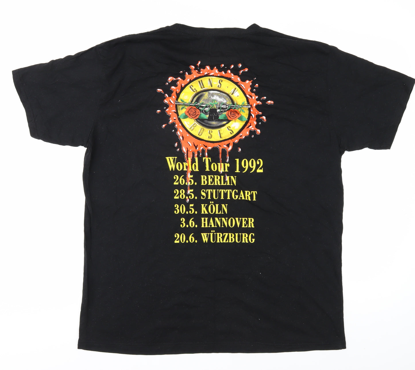 Guns N' Roses Men's Black Graphic T-Shirt 2XL