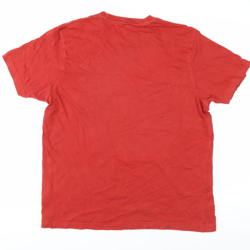 Mountain Warehouse Men's Red Graphic T-Shirt L