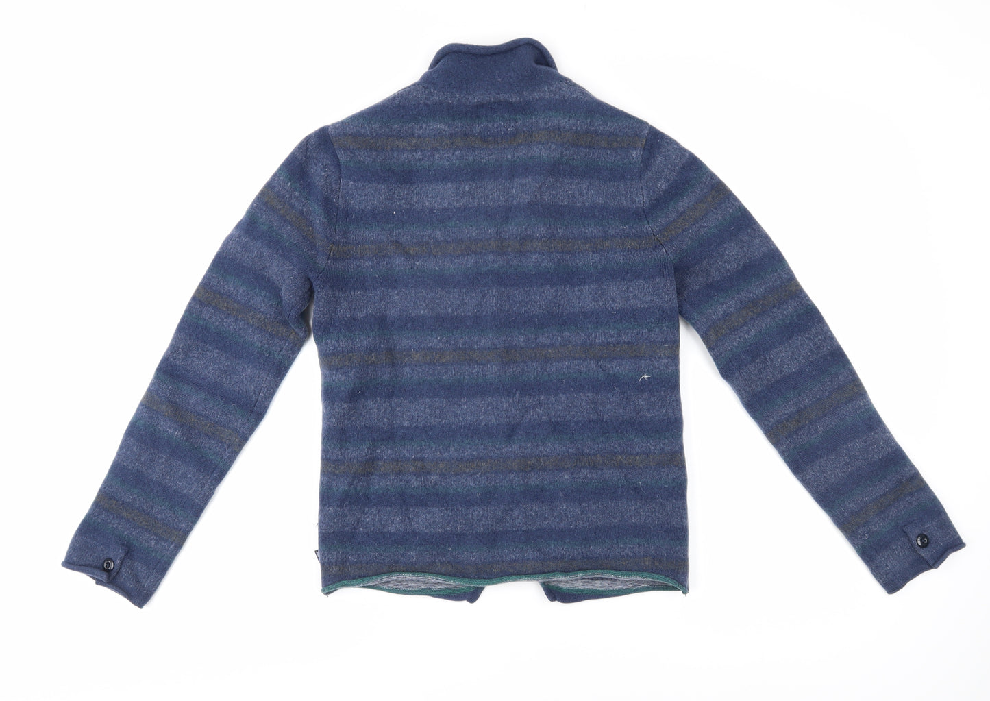 Levi's Men's Blue Striped Cardigan M