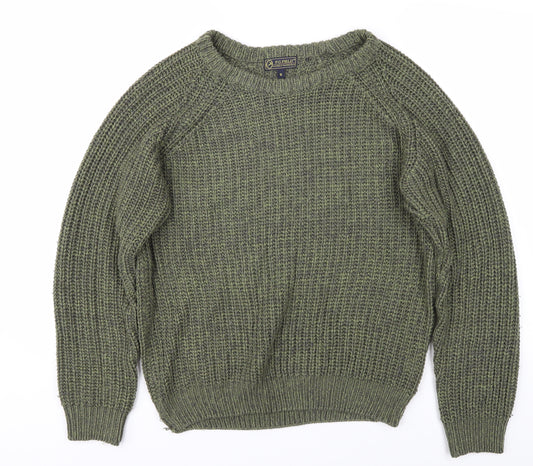 P.G. Field Men's Green Chunky Knit Pullover Jumper S