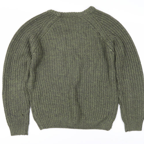 P.G. Field Men's Green Chunky Knit Pullover Jumper S