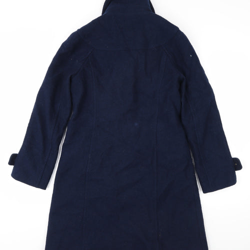 Boden Women's Blue Wool Overcoat Size 12