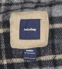 babyGap Beige Duffle Coat Unisex 18-24m Wool Blend