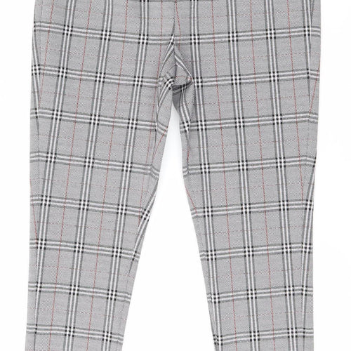 Marks and Spencer Women's Plaid Cropped Trousers, Size 12, Multicoloured