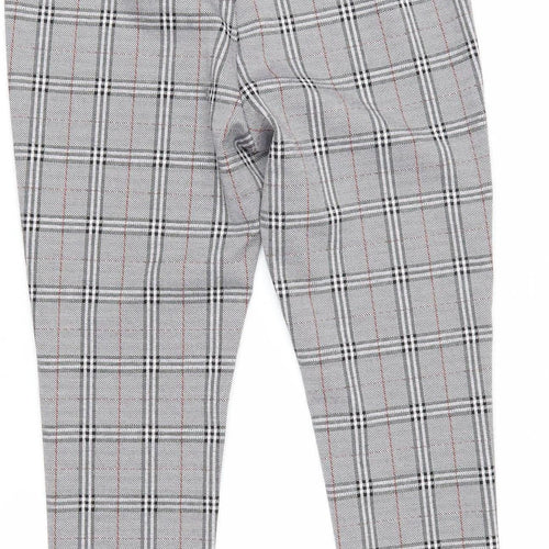 Marks and Spencer Women's Plaid Cropped Trousers, Size 12, Multicoloured