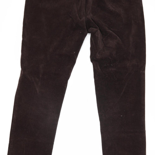 East Women's Brown Velvet Trousers Size 12