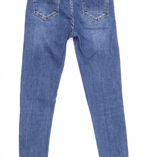 M. SARA Women's Blue XS Skinny High-Rise Jeans