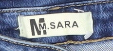 M. SARA Women's Blue XS Skinny High-Rise Jeans