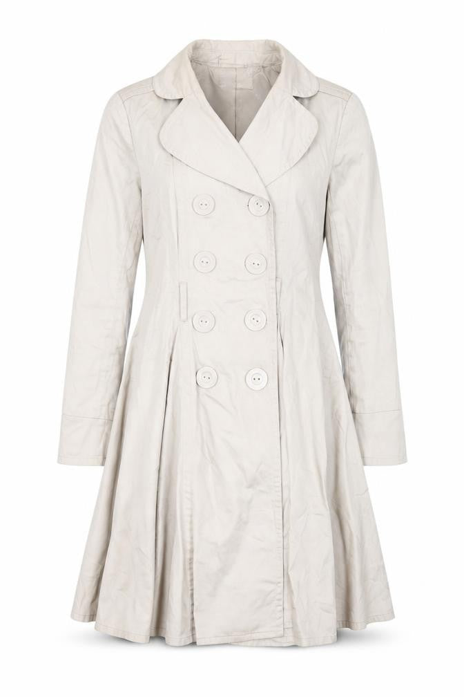 Lipsy Women's Beige Trench Coat, Size 10, Elegant Casual