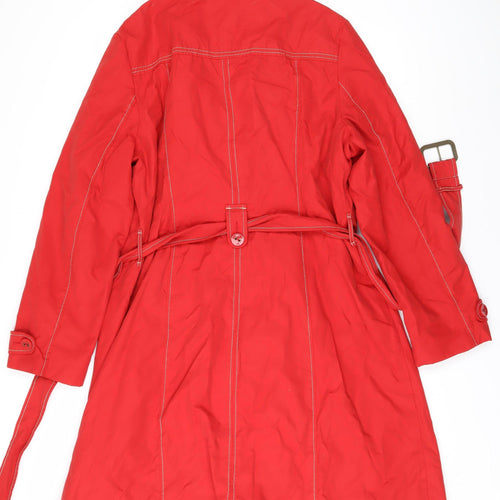 Wallis Women’s Red Trench Coat Size 18